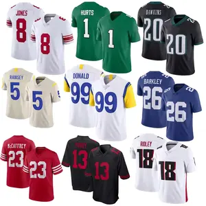 2024 New Custom NFLing Jersey Sublimierte Genäht Stickerei Fußballuniform Original Fußballtrikot amerikanische Fußballbekleidung