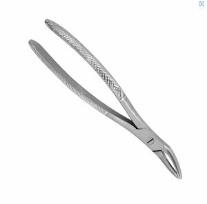 Pince dentaire en acier inoxydable allemand de haute qualité Fig-69 pince d'extraction de dents manuelle pour dentiste motif anglais - Product Image 3