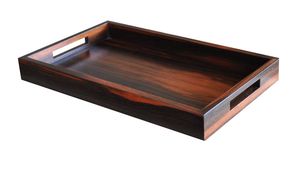 Best Selling High Quality Custom Natural Wooden Pine Beech Acacia Serving <b>Tray</b> 3 Rectangle Food <b>Tea</b> <b>Tray</b> Modern Style Handles - Product Image 4