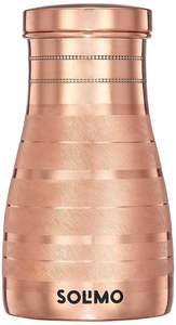 La texture polie artisanale de bouteille en cuivre assure la purification naturelle de l'eau potable sûre - Product Image 3