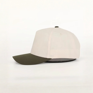 [Top Supplier] Two Tone Performance Golf <b>Hat</b> 5 Panel Structured Curved Bill Cap Custom 2D 3D Embroidery Logo Sport Headwear Bulk - Product Image 3
