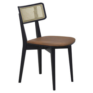 Chaise de loisirs simple confortable en bois massif avec coussins beiges pour la maison, le salon ou l'hôtel Design moderne - Product Image 4