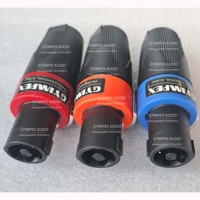 Adaptateur de connexion verrouillable SpeakON NL4 pour système PA 4 pôles, prise mâle/femelle 4 cœurs, contact en cuivre, noir, 40A