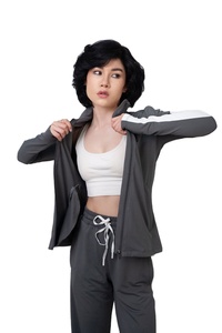 Dark Grey Reversible 2 in 1 Heavyweight Windproof 100% Cotton Winter Casual Skinny Fit Drawstring Plus Size <b>Jacket</b> - Product Image 2