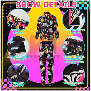 <b>Mens</b> 2-Piece Quarter <b>Zip</b> Pullover Windbreaker Tracksuit Lightweight Mesh Lined Jogger Training Running Sports Casual Wear - Product Image 3