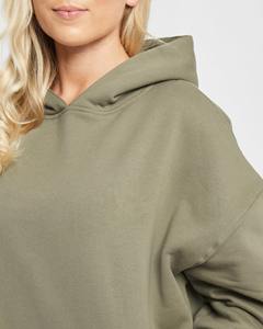 Sudadera Larga con Capucha Extra Grande para Mujer, Interior de Felpa Suave, Ajuste Holgado, Ropa Casual de Invierno, 100% Algodón - Product Image 2