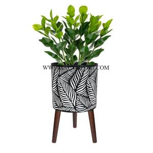 Feuille Main Peintures À La Main Balcon En Métal Fleurs Planteur et Pots Classique Creative Art Intérieur Plante Décoration Pots Pour Top Vente - Product Image 1