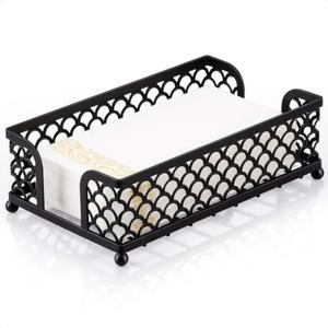 Soporte de papel de hierro de diseño antiguo económico para una mesa elegante y funcional u organización de encimera - Product Image 1