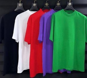 Vente directe d'usine nouvelle mode surdimensionné filles T-Shirt Logo personnalisé 100% coton solide toile à manches courtes hauts pour hommes - Product Image 3