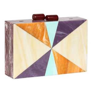 Caja de mano de resina hecha a mano con lujoso acabado acrílico, monedero artístico con efecto de mármol para mujer, cena de fiesta y eventos de Festival - Product Image 4