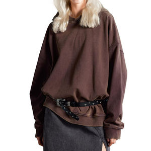 Sudadera Unisex Extra Grande de Invierno, Estilo Vintage, Lavada, con Degradado, Ropa Urbana, Cómoda, Mezcla de Poliéster/Algodón, Ecológica - Product Image 4