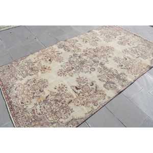 Alfombra Turca Vintage de 4.8x8.9 pies, Alfombra Grande, Alfombra de Camuflaje Marrón - Product Image 2