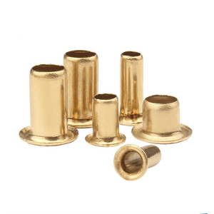 Rivets à œillets en laiton DIN 7340 personnalisés, rivets tubulaires creux en cuivre à tête fraisée - Product Image 1