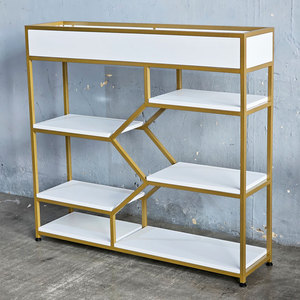 KTB68135 Standing Type Decorative Shelf 120x30x110cm with <b>Plant</b> Compartment for Living Room - Product Image 2