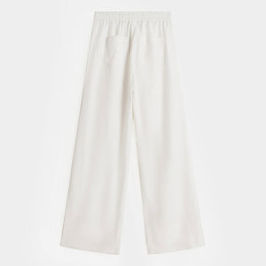 2025 nouveauté Pakistan fait femmes décontracté couleur unie coupe ajustée à manches courtes pantalon ensemble hiver plat avant OEM Service vente - Product Image 3