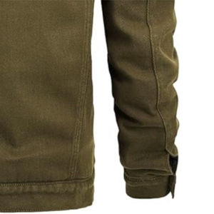 Top qualité 2025 vente en gros hommes hiver Denim veste coupe-vent épais polaire chaud col de fourrure hommes mode veste décontractée - Product Image 6