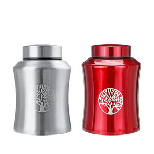 Wholesale Customized Cremation Urns Quality Metal Wood Brass Heart Urn <b>for</b> Adult & Pet <b>Ashes</b> <b>for</b> Grave Use - Product Image 1