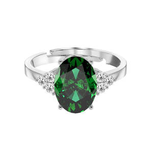 NOVAMART Fine Premium 925 Pure Sterling <b>Silver</b> <b>Rings</b> for Women Oval Princess Cut Diamond Invisible Geometric Engagement Also <b>Men</b> - Product Image 1
