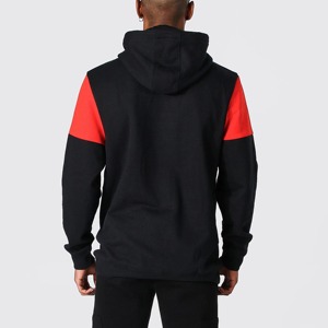 Vente en gros de dernière conception de sweats à capuche de sérigraphie pour hommes 100% coton hiver teint en couleur unie extracteur de logo personnalisé Odm - Product Image 5
