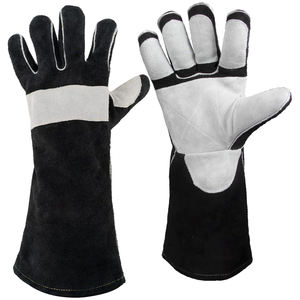 ถุงมือนิรภัยสำหรับงานเชื่อมสีขาวและสีดำ - Product Image 5