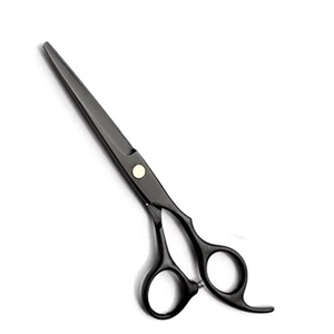 Tijeras de adelgazamiento de peluquero negras de 6 pulgadas de acero inoxidable japonés, herramientas de peluquería de hoja recta para barbería - Product Image 1