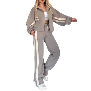 Survêtement décontracté pour femmes, automne-hiver 2025, fermeture éclair, qualité supérieure, élégant, confortable, tendance streetwear - Product Image 5