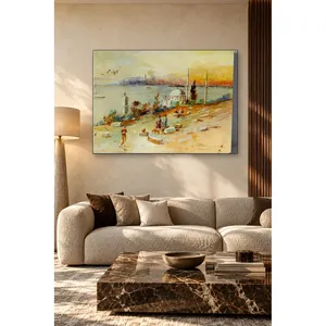 Fida Pavlikevitch, impression sur toile de la côte d'Istanbul au coucher du soleil - Product Image 4