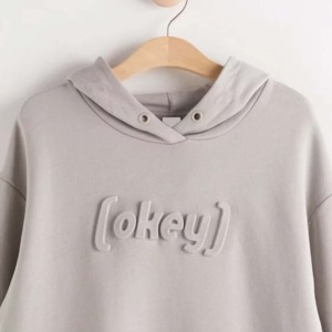 Meilleur prix d'usine sur mesure Pullover sweats à capuche en relief pour hommes nouvelle mode marque privée sweats à capuche sur mesure pour hommes - Product Image 3