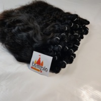 Rambut Manusia Asli India 100% Grosir, Keriting, Virgin, Kutikula Tertata Rapi, Warna Alami Hitam, Bebas Kusut dan Rontok