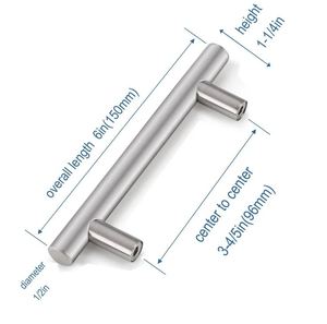 Drawer Cabinet Center to Center bar <b>Pull</b> <b>Handle</b> for Home Kitchen Office Furniture Hardware <b>Door</b> Drawer Wardrobe Cabinet <b>Handle</b> - Product Image 3