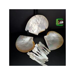 Assiette en nacre de luxe plat en coquillage artisanal vietnamien pour la décoration intérieure, le restaurant et le cadeau - Product Image 4