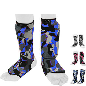 MMA Elastic Cloth Shin Guard Instep Padded Guards for Taekwondo Martial Arts & Boxing Protective Foot Gear Sparring Protector - Product Image 6