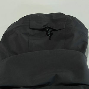 Chaqueta impermeable de exterior personalizada para hombre, chaquetas de lluvia lisas de poliéster, chaquetas de lluvia con capucha rompevientos negras, chaquetas de lluvia de 3 capas - Product Image 6