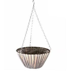 ตะกร้าโลหะชุบสังกะสีแขวนกลางแจ้งกระถางต้นไม้โบราณสำหรับสวนดีไซน์ใหม่ - Product Image 4