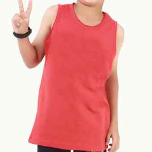 Ensembles de vêtements d'été pour enfants personnalisés 100% coton respirant décontracté impression numérique débardeurs et shorts - Product Image 1