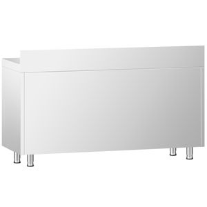 Armario de suelo de acero inoxidable PREMIUM - 1400x700mm - con puertas correderas - con 3 cajones a la izquierda y encimera - Product Image 6