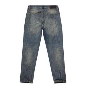 Pantalones vaqueros de ajuste relajado para hombre, Pantalones vaqueros de pierna recta de color azul lavado medio, estilo vaquero informal de corte clásico para todos los días - Product Image 6