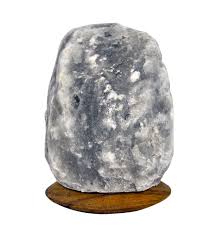 Lampes au sel gris de forme naturelle de l'Himalaya en gros de qualité supérieure 2-3Kg avec base en bois - Product Image 6
