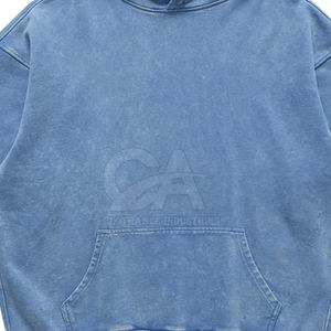 2025 Precio bajo Mejor venta Suéter ácido Sudaderas con capucha desgastadas lavadas Sudaderas con capucha térmicas desgastadas lavadas con ácido hechas a medida - Product Image 5