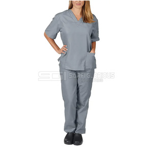 Combinaison médicale unisexe personnalisable, respirante, en maille, pour l'été, vêtements de médecin, vêtements de médecin en maille personnalisés - Product Image 3