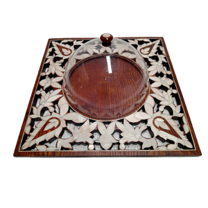 Service de chocolat en bois Ramadan avec plateau de nacre/plateau de serpillière du Vietnam - Product Image 4