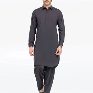 Salwar Kameez pakistaní exclusivo para hombre, traje tradicional musulmán, corte regular, informal, para bodas, Eid y fiestas. - Product Image 1