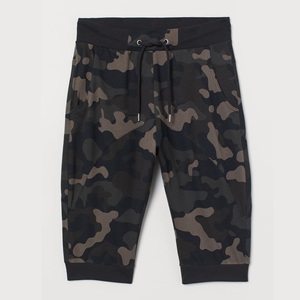 Shorts de survêtement unis à entrejambe tombant, en molleton épais et lourd, 100% coton respirant, pour l'été, la plage, la natation, le sport et le style décontracté - Product Image 4