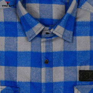 Camisa de franela para hombre con estampado de diseño personalizado de alta calidad Camisa de sublimación de punto informal de manga larga - Product Image 6