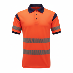 Camiseta de Seguridad Reflectante de Alta Visibilidad, Impermeable, Ligera y Transpirable, con Logotipo Personalizado, Clase 1 ANSI, para Trabajadores de Carreteras y Tráfico - Product Image 4