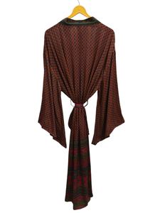 Longueur cheville Robe en soie Robe multicolore Robe de nuit Robe indienne Vintage en soie recyclée Sari Kimono - Product Image 4