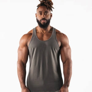 Débardeur côtelé blanc sans manches pour homme Débardeur amincissant pour homme Débardeur athlétique pour homme Muscle Fit - Product Image 2