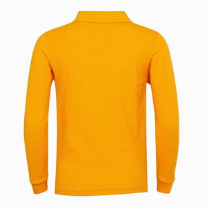 Polo de manga larga para hombre superventas Color amarillo al aire libre Polo de compresión de talla grande con tamaño personalizado - Product Image 4