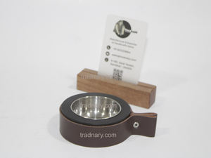 Incroyable Design Bakhoor arabe en bois avec support en cuir Brûleur d'encens arabe Mubkhar Brûleur d'encens en bois Mukhoor - Product Image 5