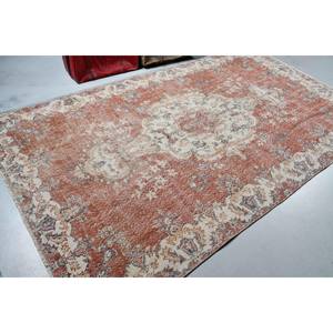 Grand tapis turc vintage 5,6x9,6 pieds, tapis oriental rouge et bleu - Product Image 1